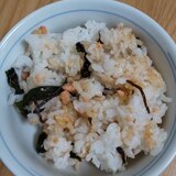 W海藻と鮭の味噌混ぜご飯
